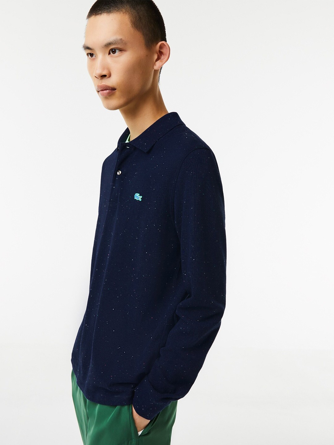 

Lacoste Men Polo Collar Cotton T-shirt, Navy blue