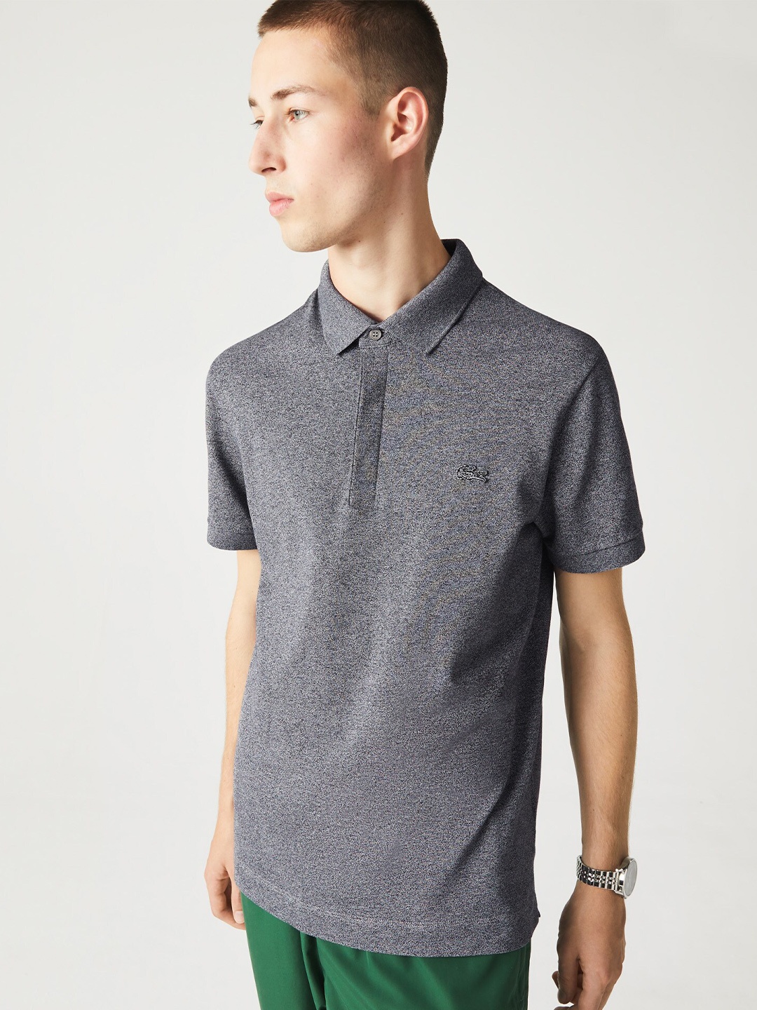 

Lacoste Men Polo Collar T-shirt, Grey