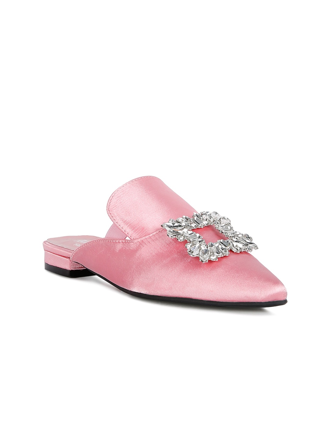 

RAG & CO Women Embellished Mules, Pink