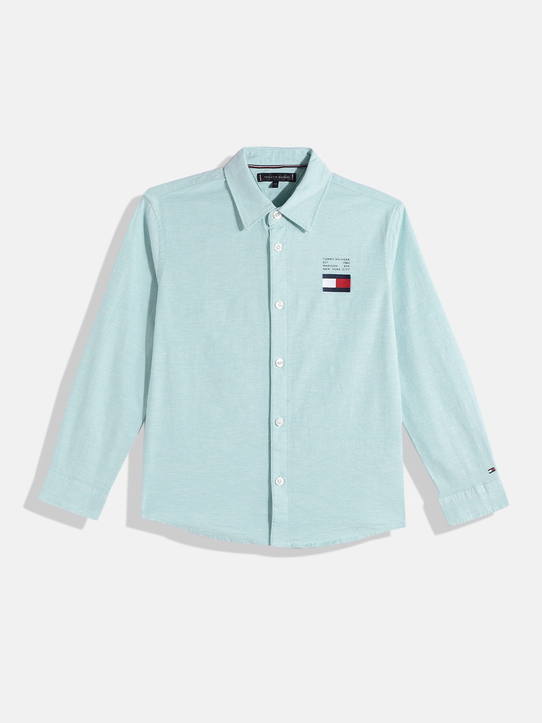 

Tommy Hilfiger Boys Solid Casual Shirt, Green