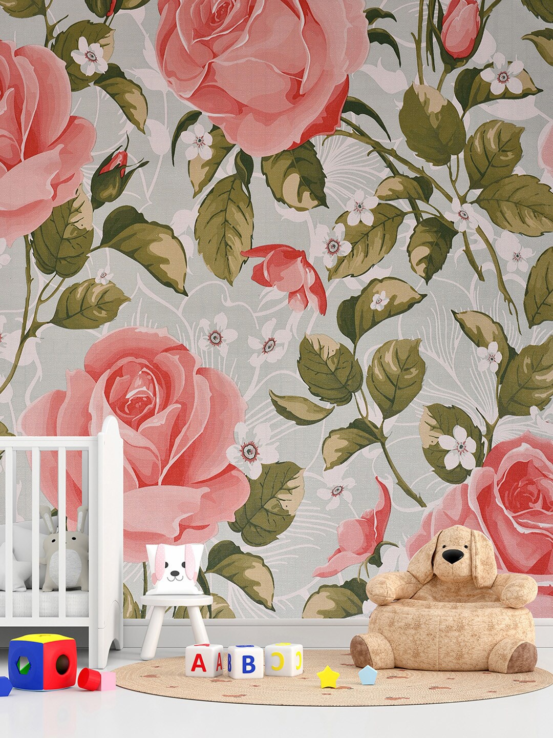 

Bonhomie Printed Wall Sticker Wallpapers, Pink