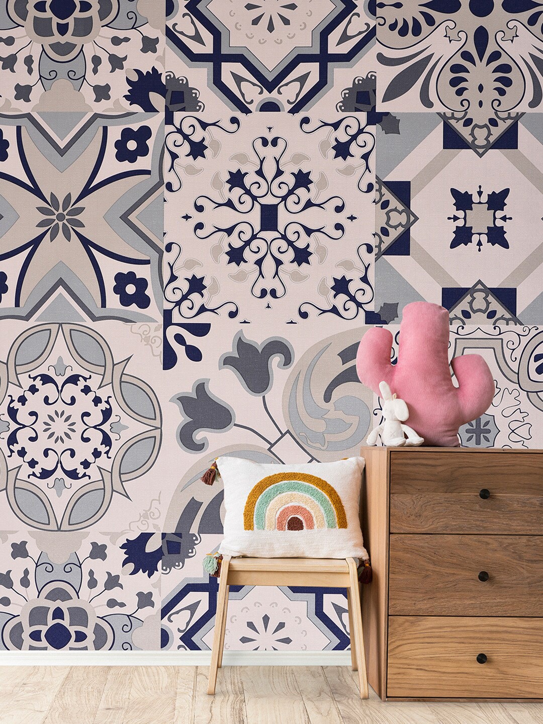 

Bonhomie Abstract Wall Sticker Wallpapers, Blue