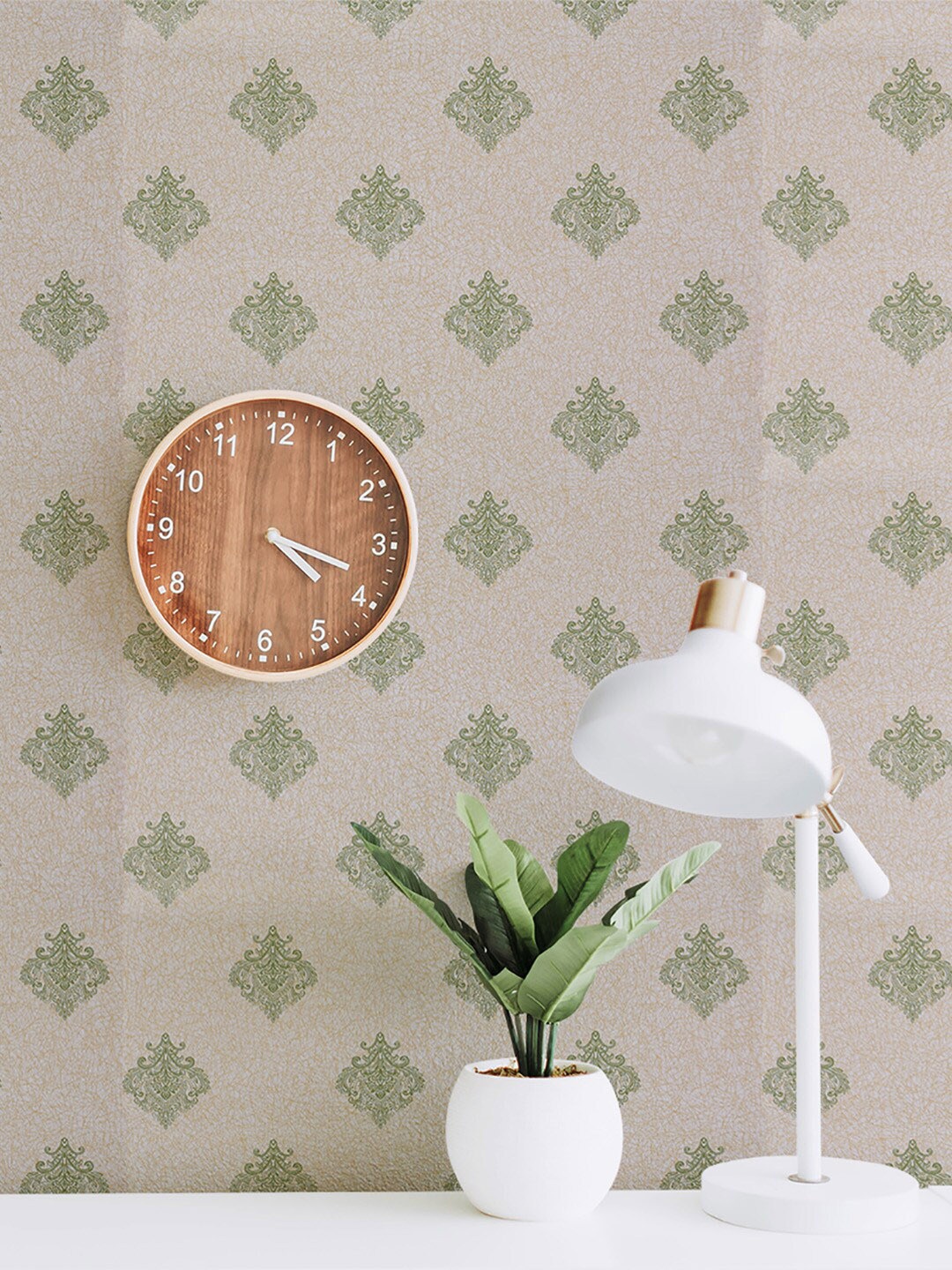 

Bonhomie Green Simple Elegant Self Adhesive Wall Sticker Wallpaper