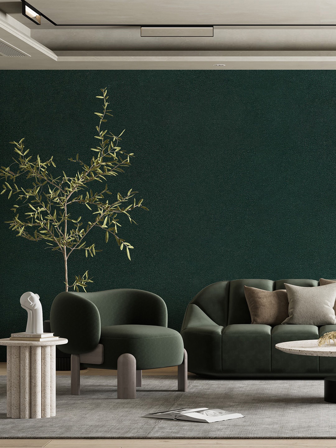 

Bonhomie Green Self-Adhesive Foam WallSticker