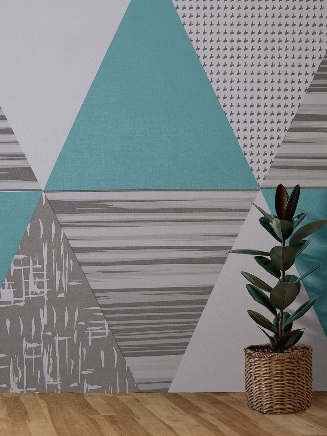 

Bonhomie Wallopedia Printed Decorative Wall Sticker, Blue