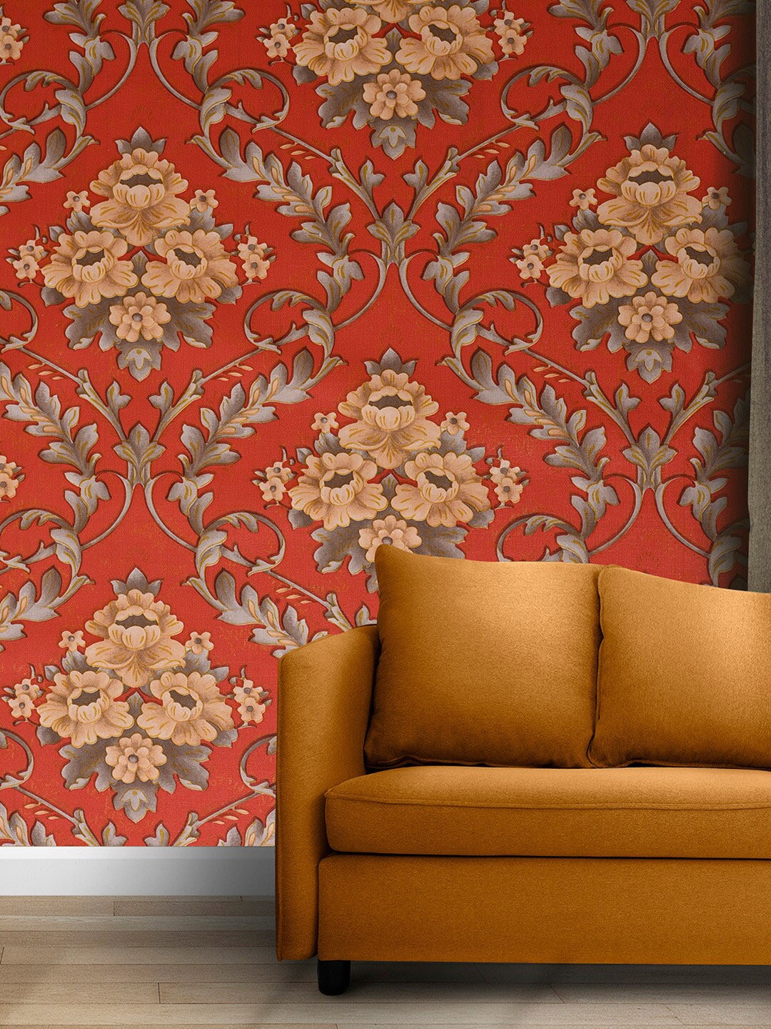 

Bonhomie Floral Printed Decals and Stickers, Red