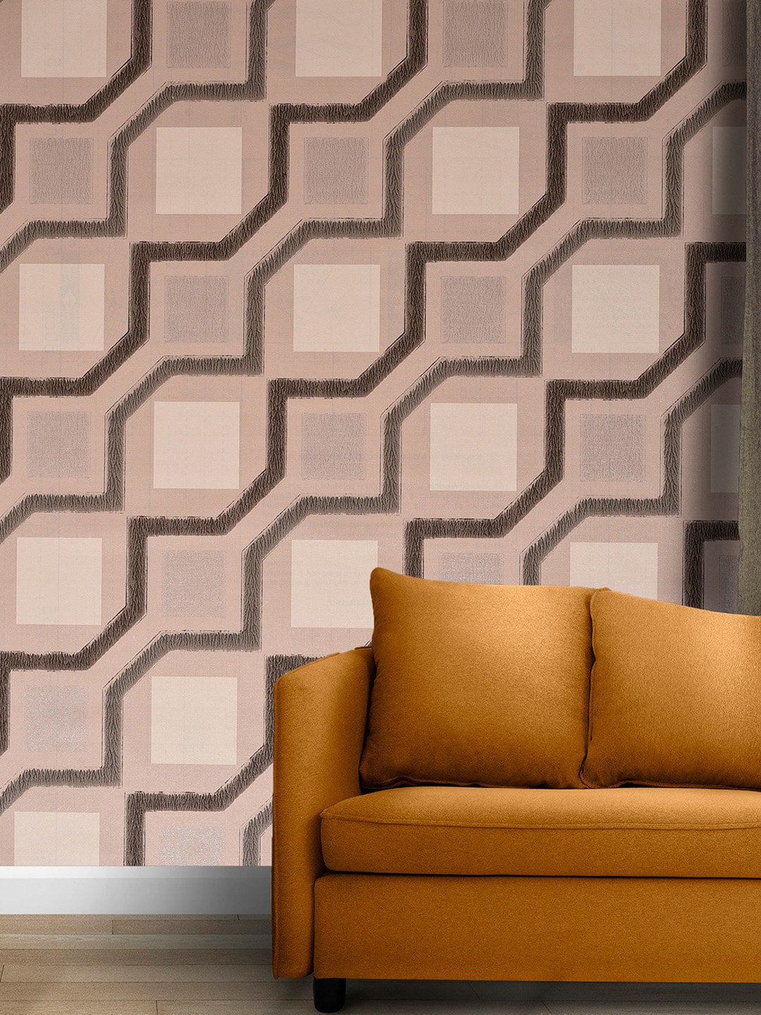 

Bonhomie Printed Wall Sticker Wallpapers, Beige