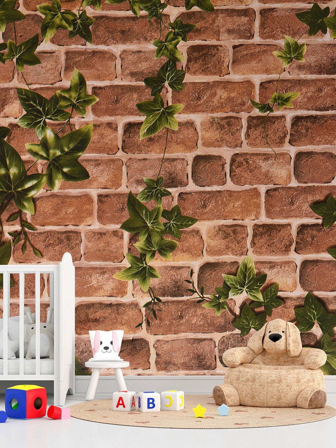 

Bonhomie Printed Wall Sticker Wallpapers, Brown