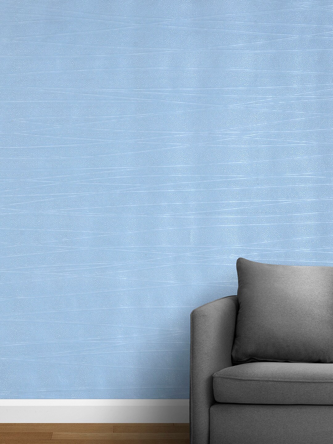 

Bonhomie Blue Textured Water-Proof Wallpapers