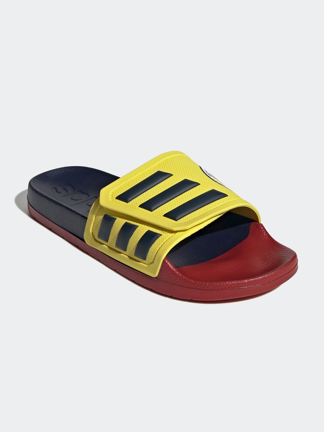 

ADIDAS Adilette TND ADJ Striped Sliders, Yellow