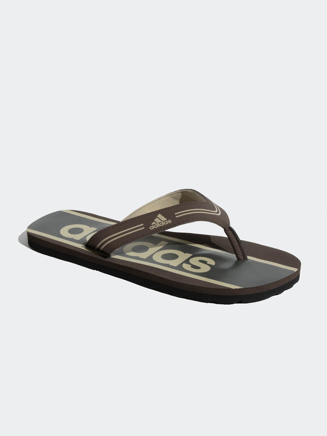 

ADIDAS Men Glossate M Printed Thong Flip-Flops, Brown