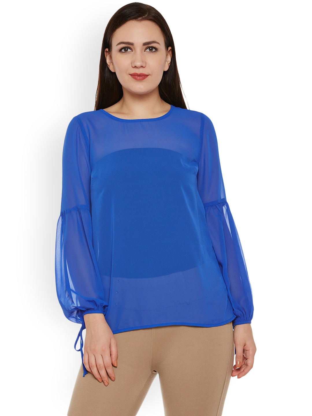 

Oxolloxo Women Blue Solid Top