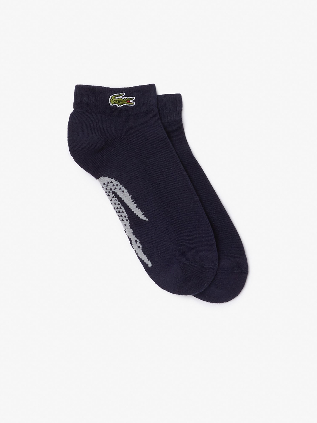 

Lacoste Men Ribbed Ankle Length Sports Socks, Navy blue