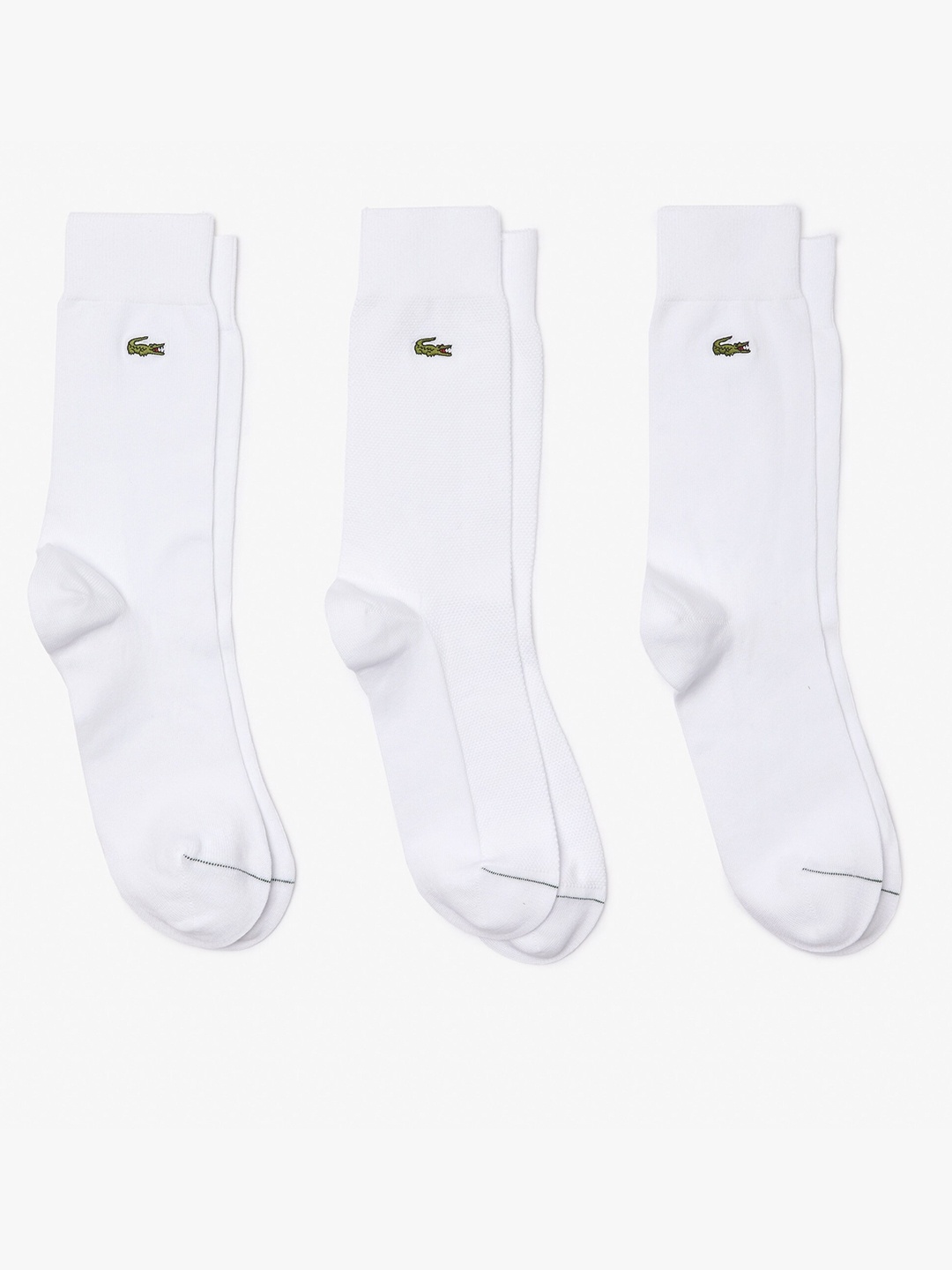 

Lacoste Men Pack Of 3 Calf-Length Socks, White