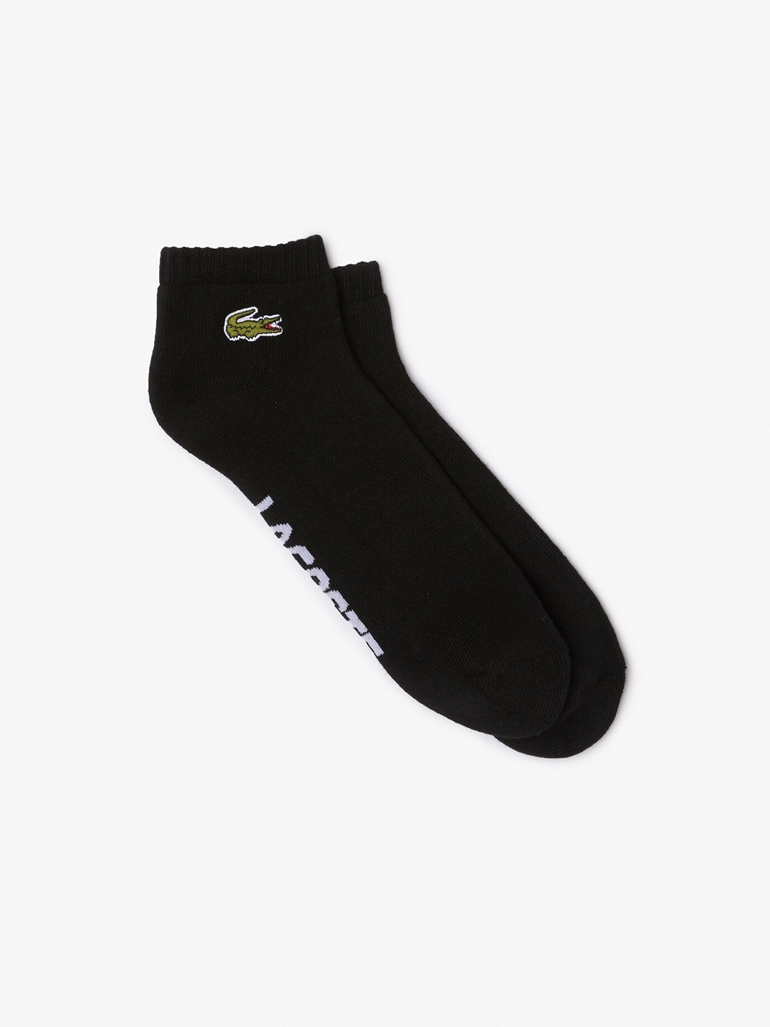 

Lacoste Men Patterned Ankle-Length Socks, Black