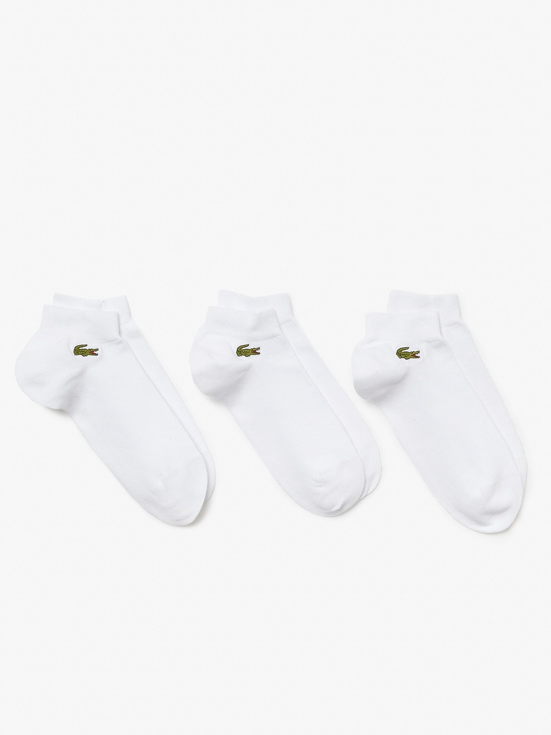 

Lacoste Men Pack Of 3 Ankle-Length Sports Socks, White