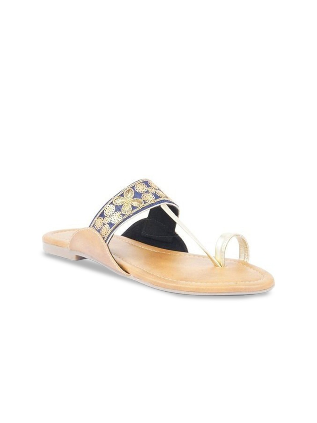 

SOLES Women Embellished One Toe Flats, Blue