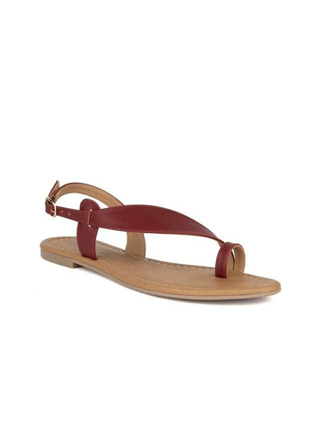 

SOLES Women One Toe Flats, Red