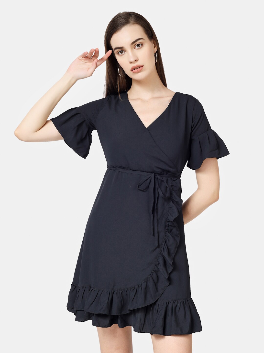 

Chanira La Parezza V-Neck Wrap Dress, Black