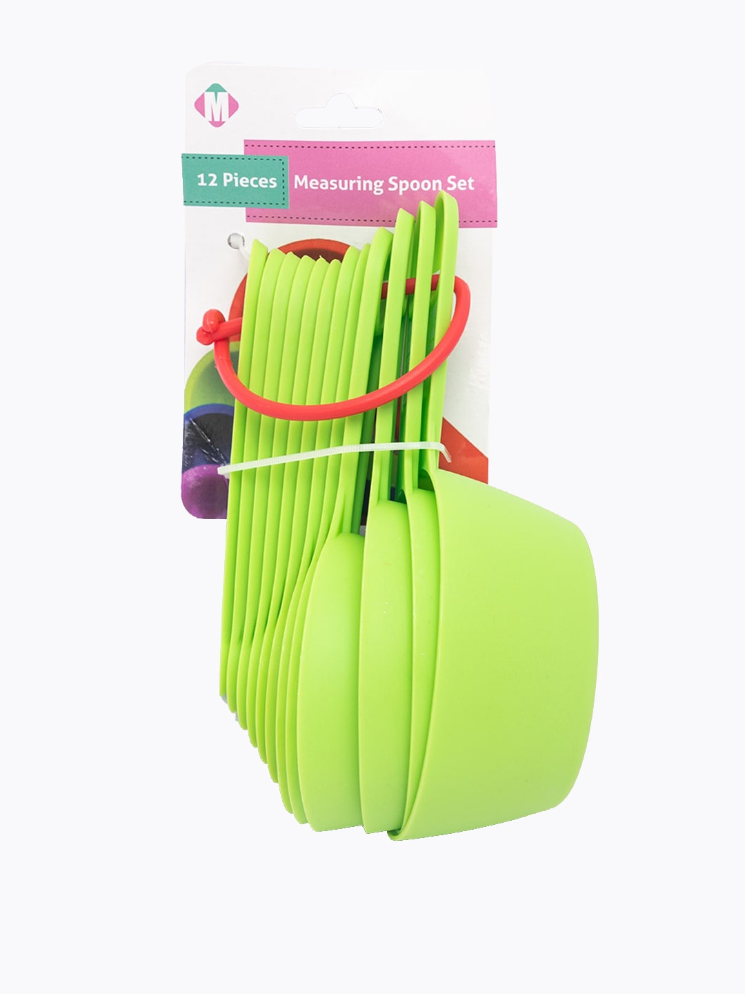 

MARKET99 Green 12 Pcs Measuring Spoon For Cooking