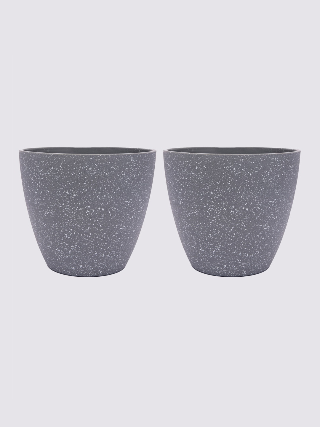 

MARKET99 Grey Melange Set of 2 Melamine Planter