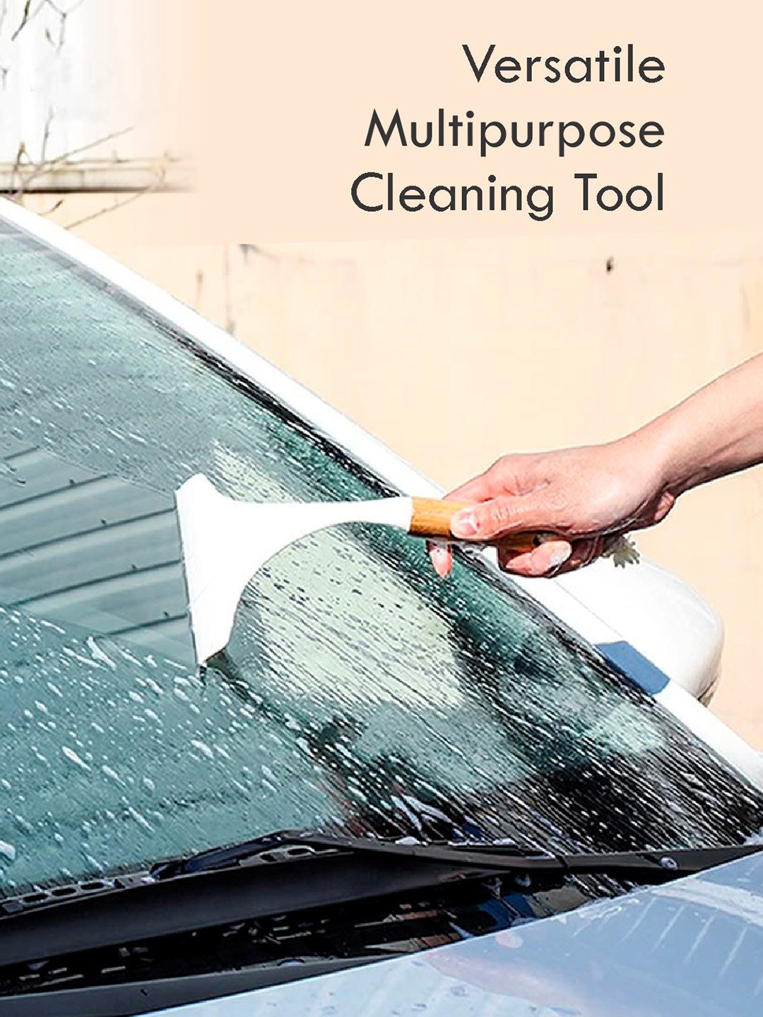 

Market99 White & Brown Window Glass Wiper Blades Cleaner