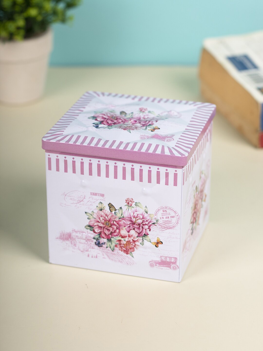 

MARKET99 Pink Printed Storage Container
