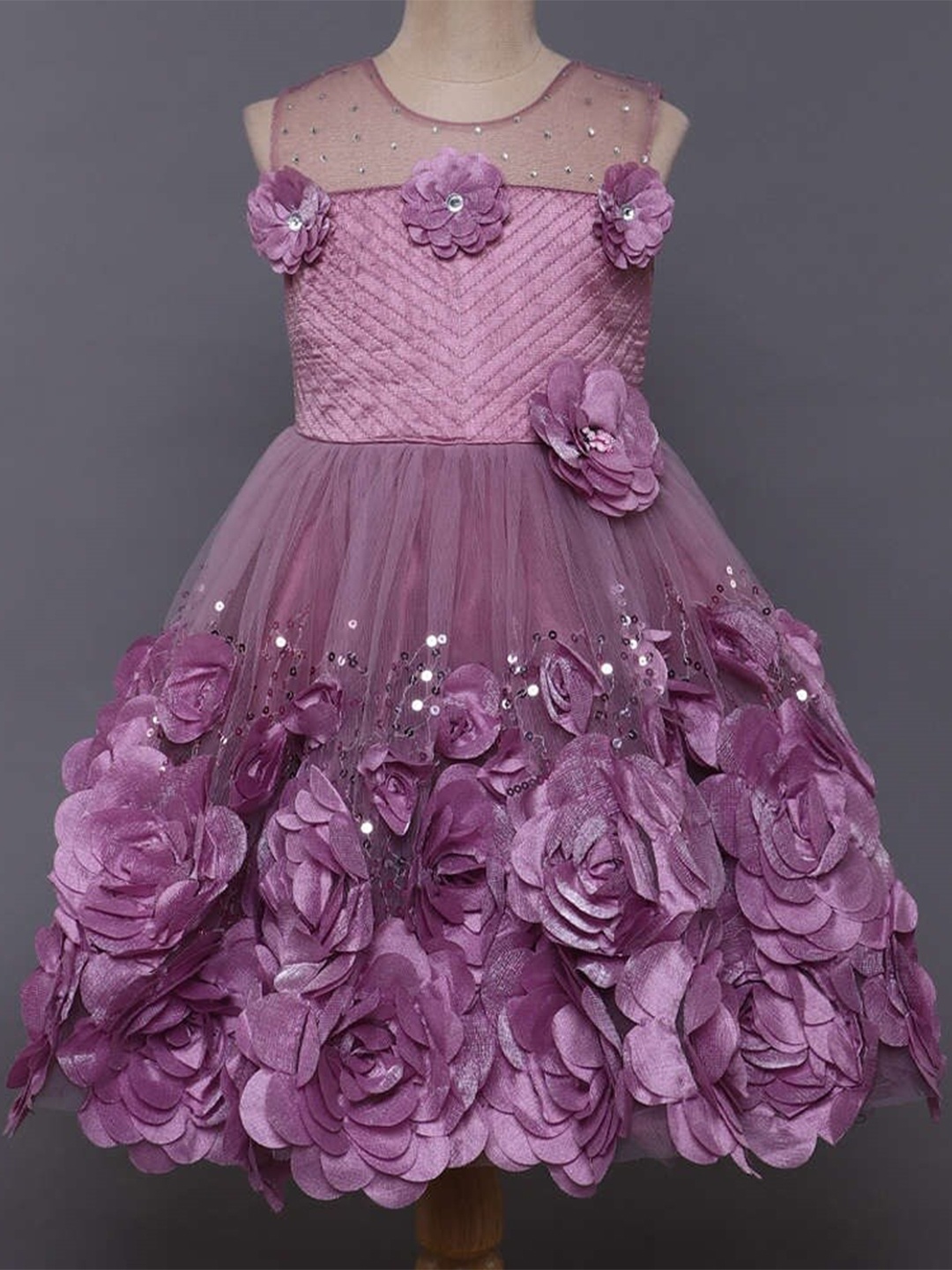 

The Magic Wand Embellished Floral Maxi Dress, Purple