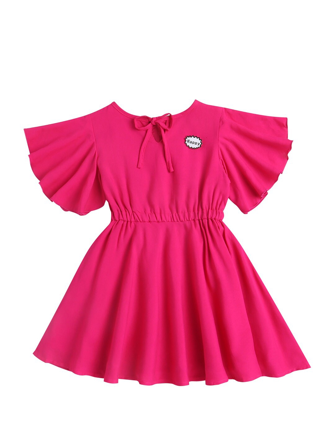 

The Magic Wand Tie-Up Neck Dress, Pink