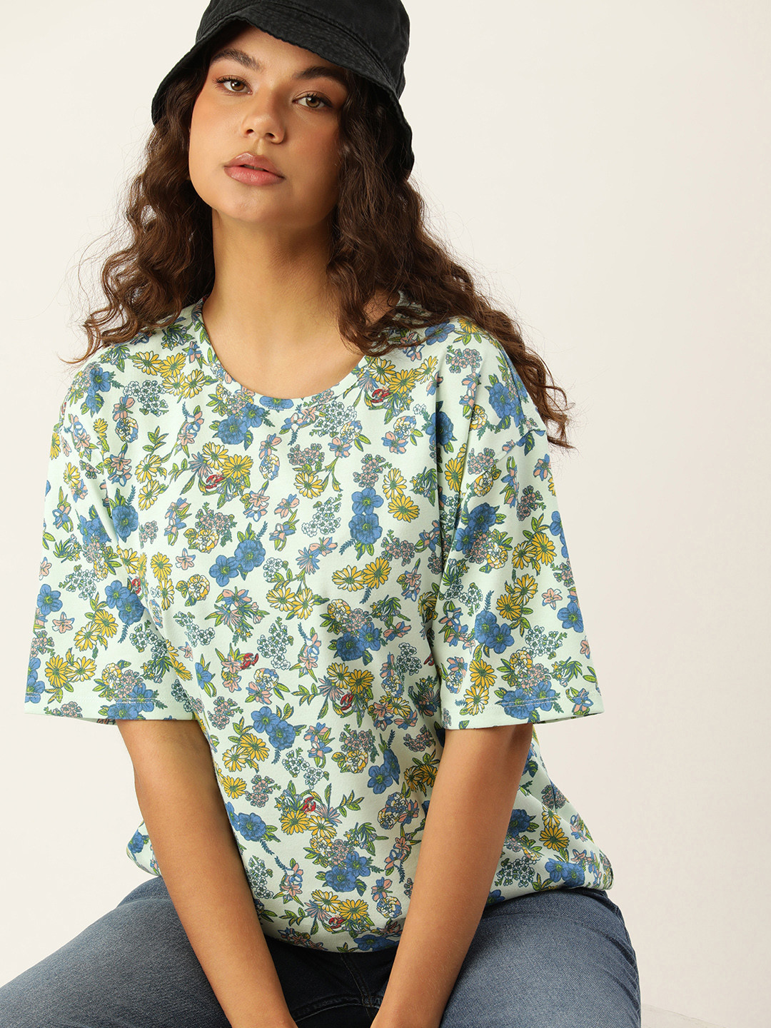 

Kook N Keech Women Floral Printed T-shirt, White