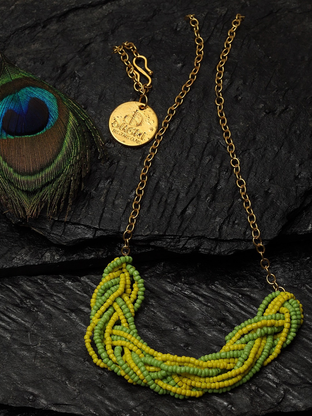 

DUGRISTYLE Gold Plated Pearl Beaded Layered Necklace