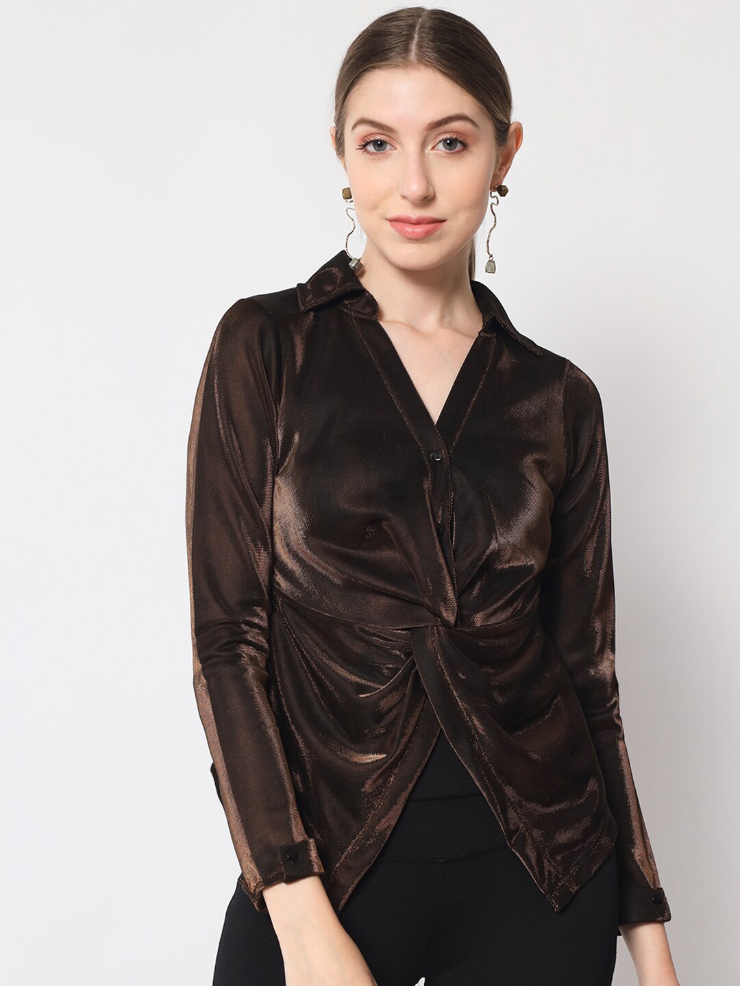

Orchid Blues Shimmer Twisted Top, Copper