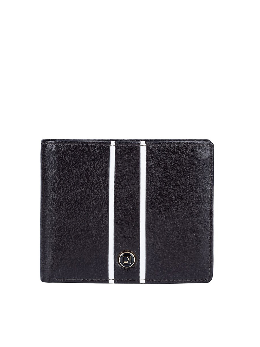 

Da Milano Men Textured Leather Two Fold Wallet, Brown