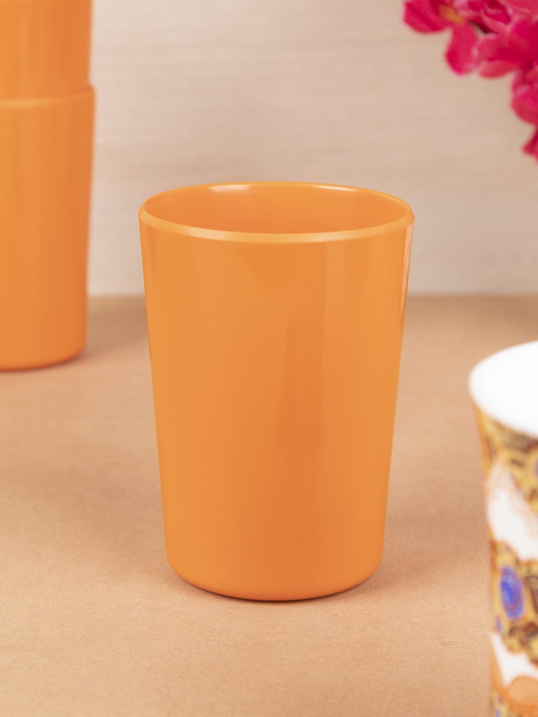 

MARKET99 Set Of 3 Orange Melamine Tumbler