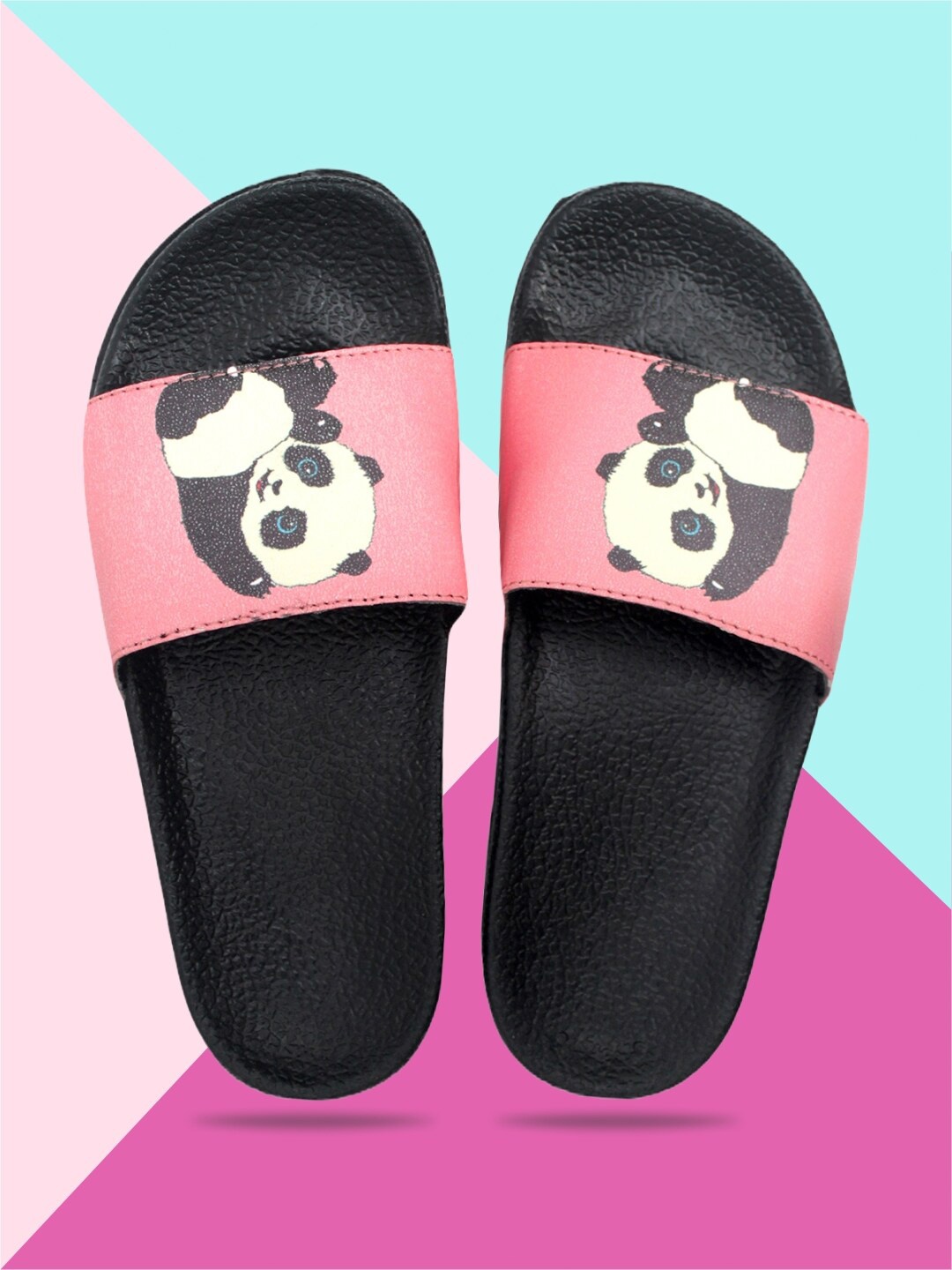 

ADIVER Women Printed Sliders, Pink