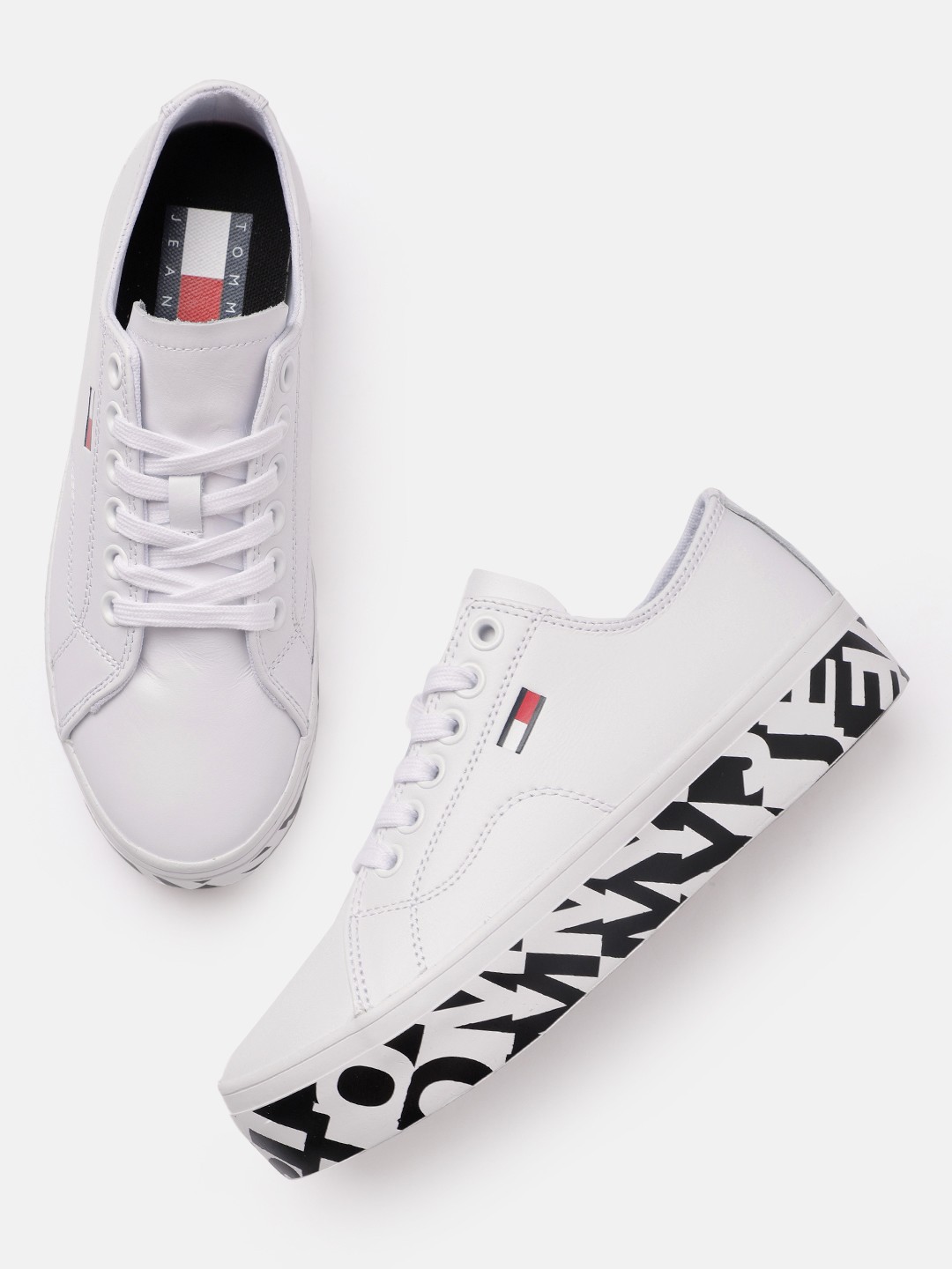 

Tommy Hilfiger Women Leather Sneakers, White