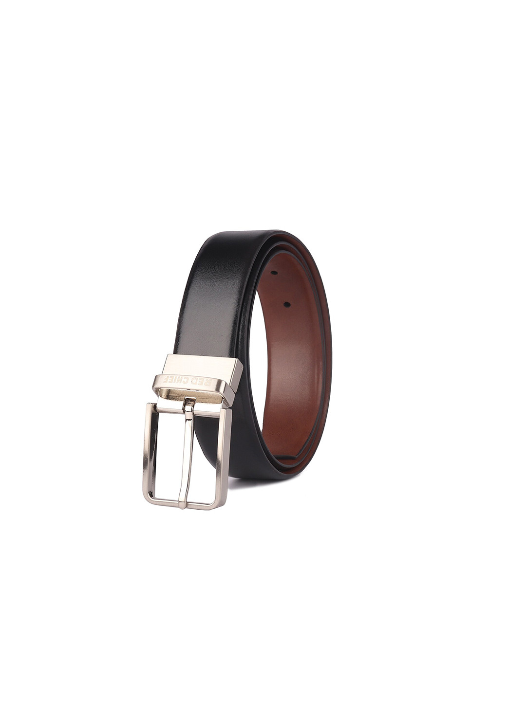 

Red Chief Men Leather Formal Belt, Black