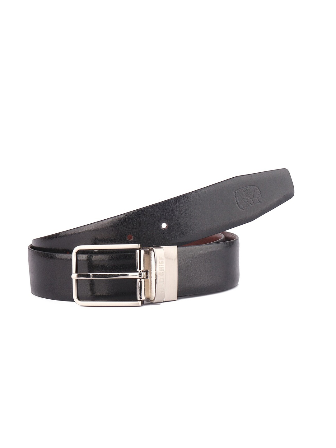 

Red Chief Men Leather Formal Belt, Black