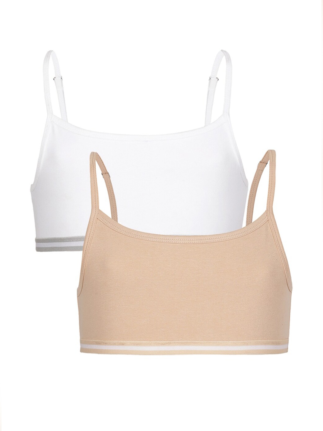 

Charm n Cherish Girls Pack Of 2 Beginners Bra, White
