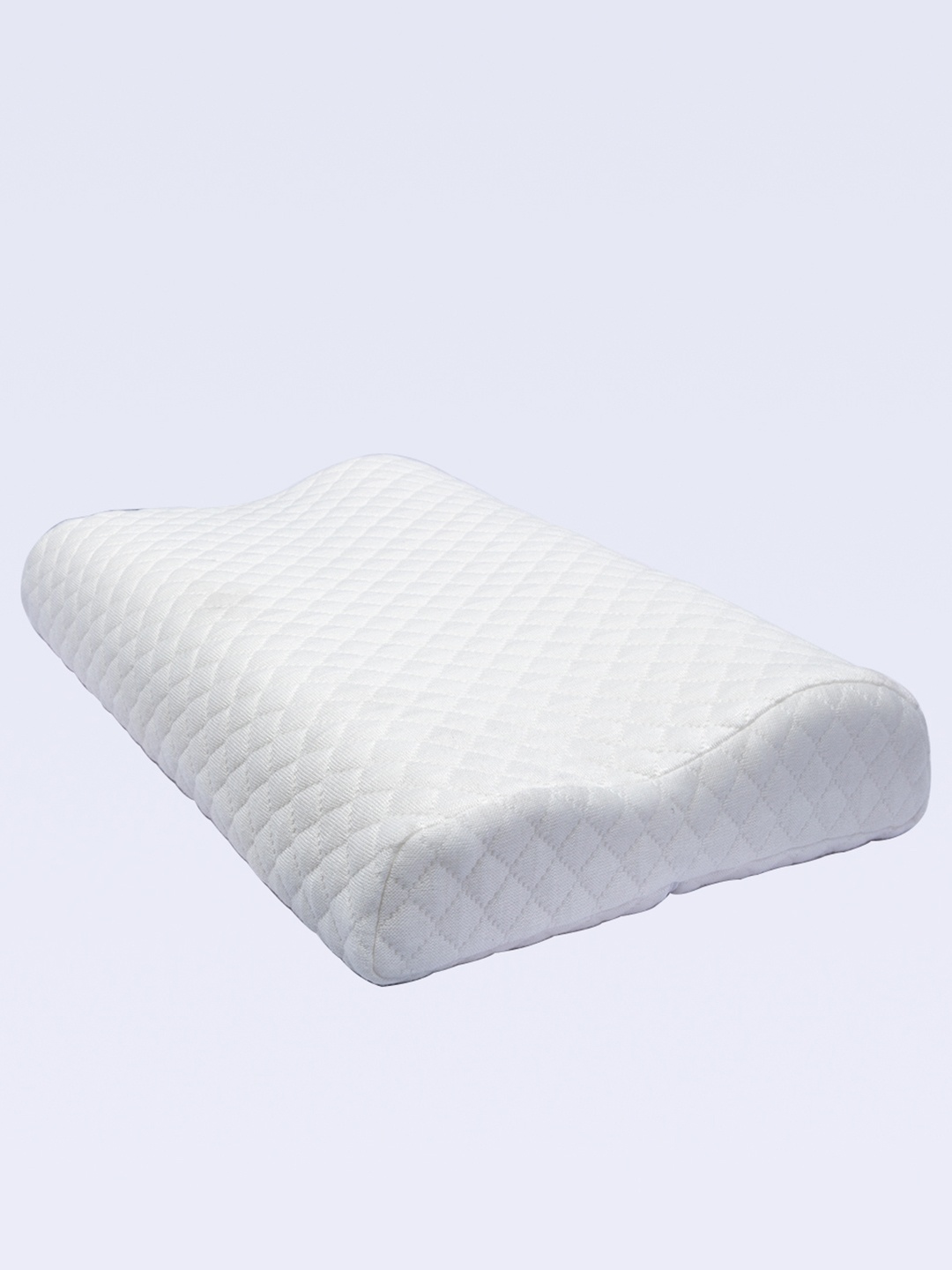 MARKET99 White Memory Foam Removable Washable Organic Cotton Cover