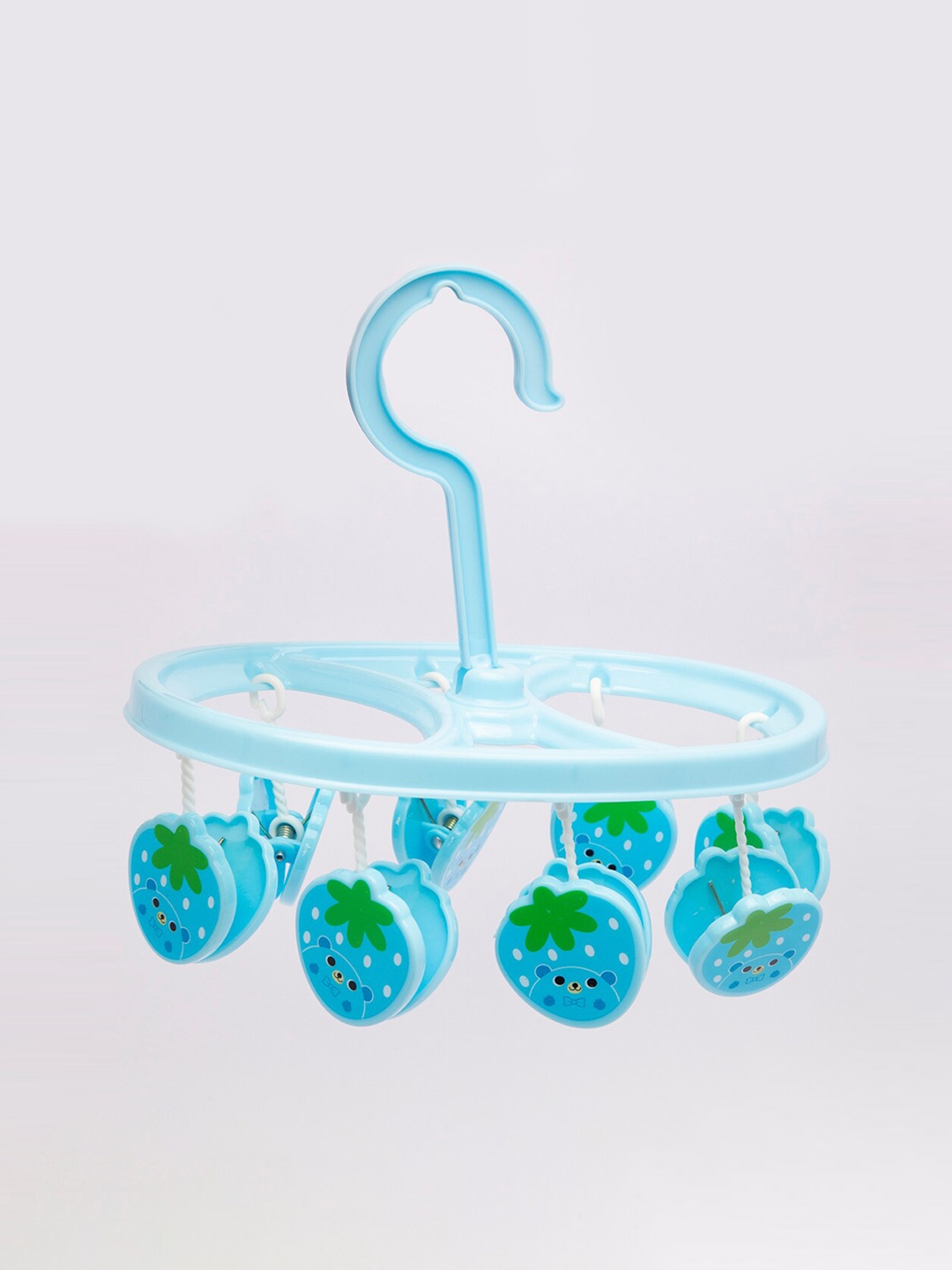 

MARKET99 Blue Clothes Hanger with 8 Pegs