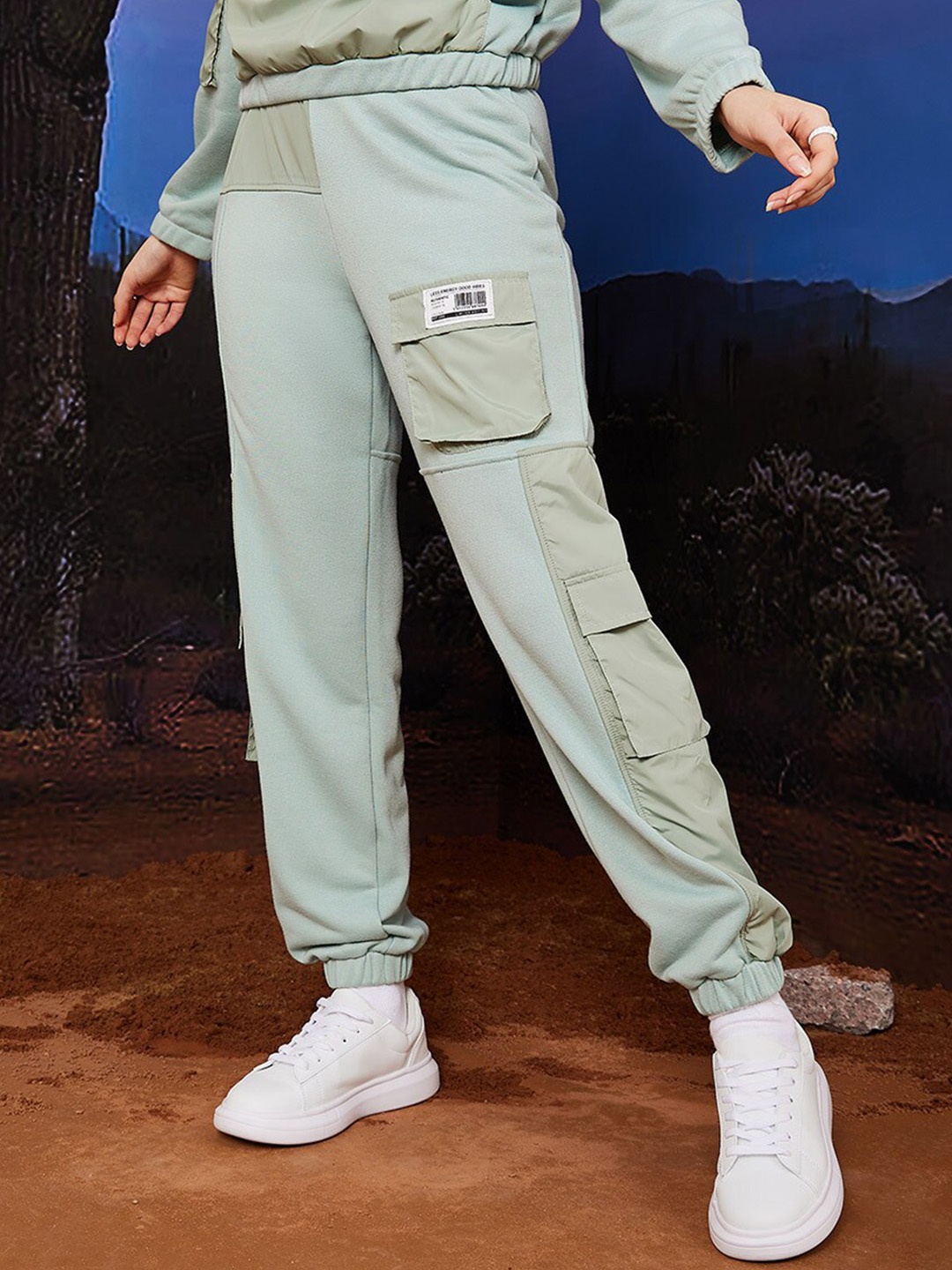 

Styli Women Straight Fit Joggers, Green