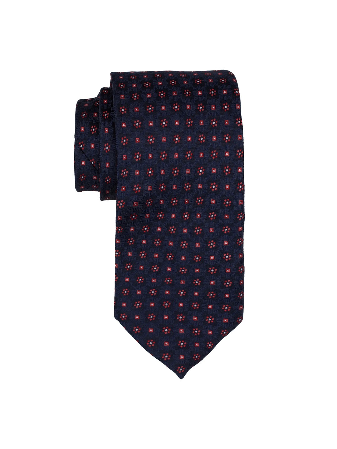 

The Tie Hub Men Printed Broad Tie, Blue