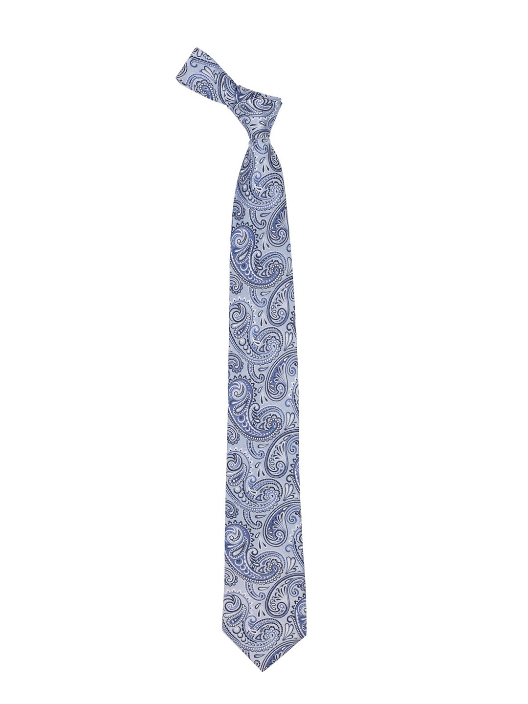 

The Tie Hub Men Ethnic Motifs Printed Broad Tie, Blue