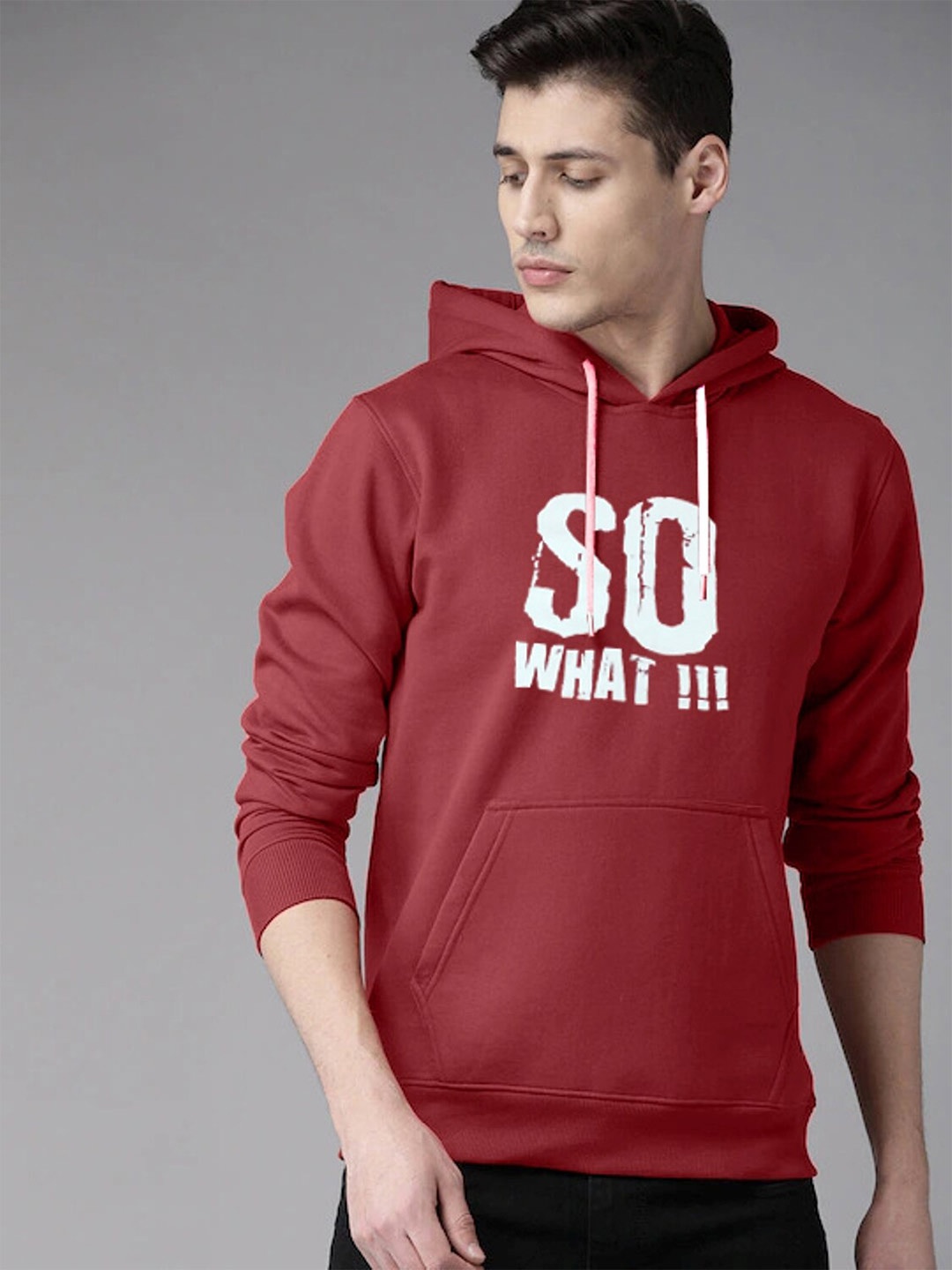 

Rodzen Men Maroon Printed Sweatshirt