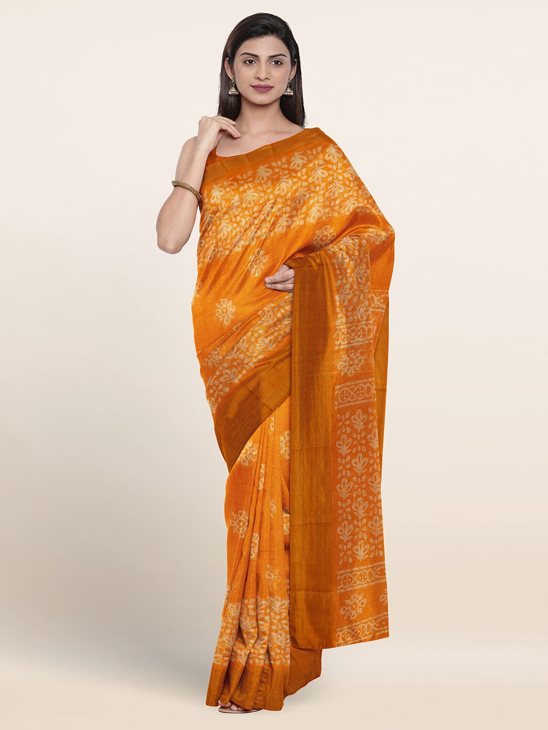 

Pothys Floral Printed Saree, Yellow