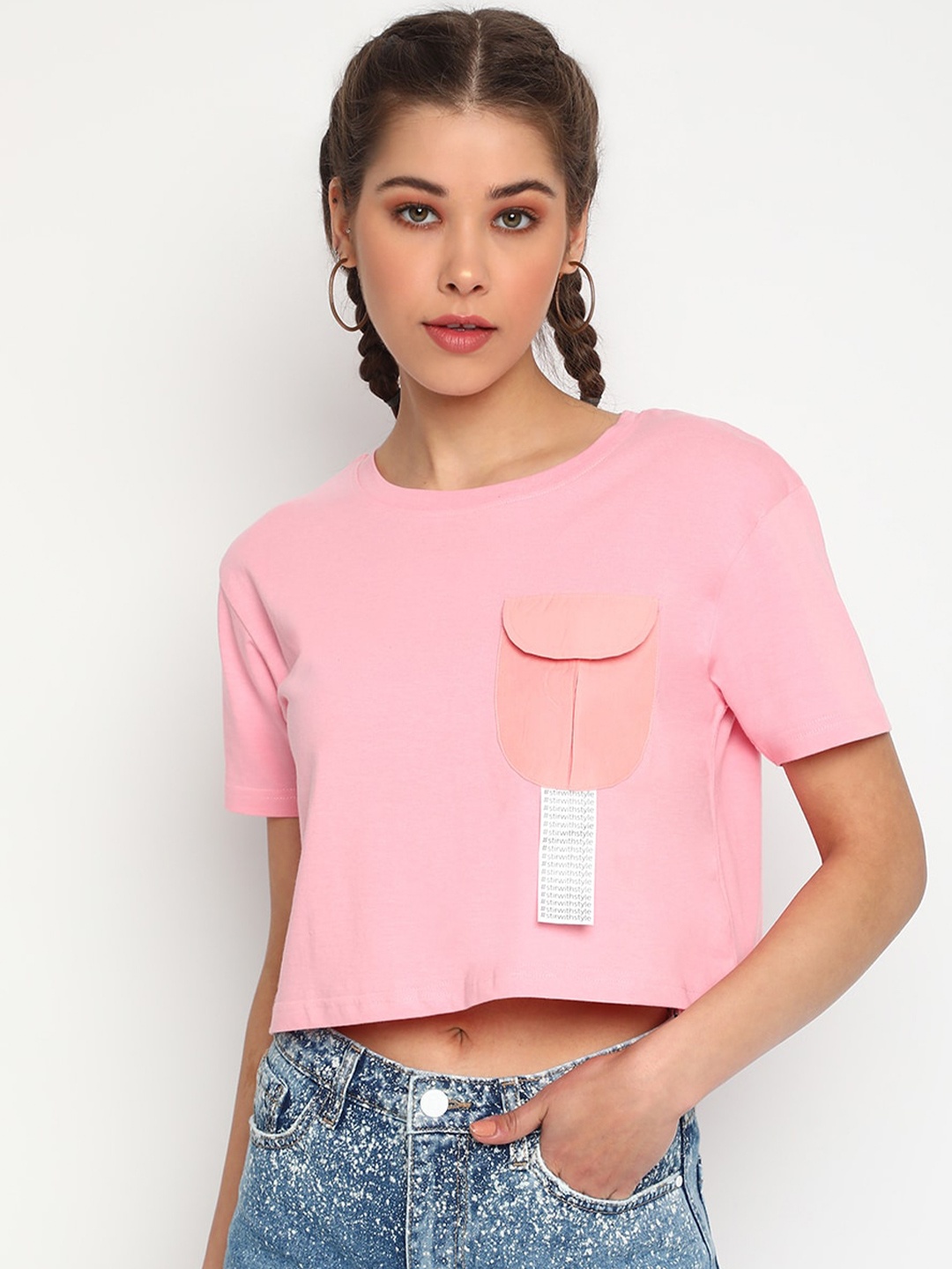 

Belliskey Women Cotton T-shirt, Pink