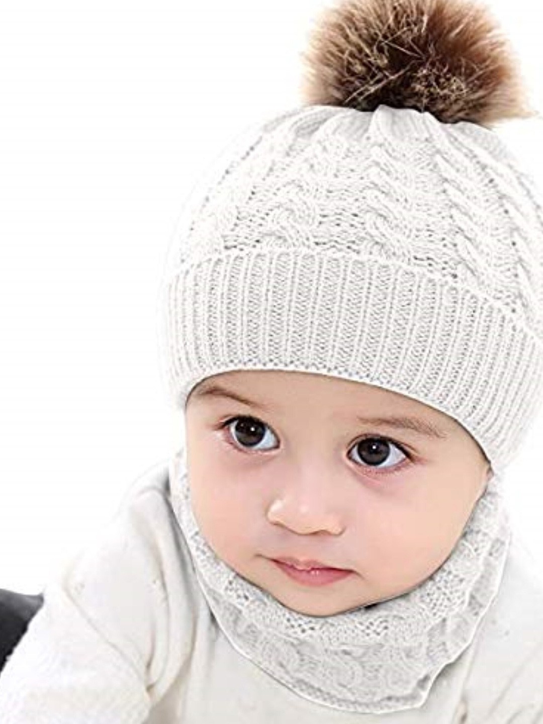 

EL REGALO Unisex Kids Beanie, White
