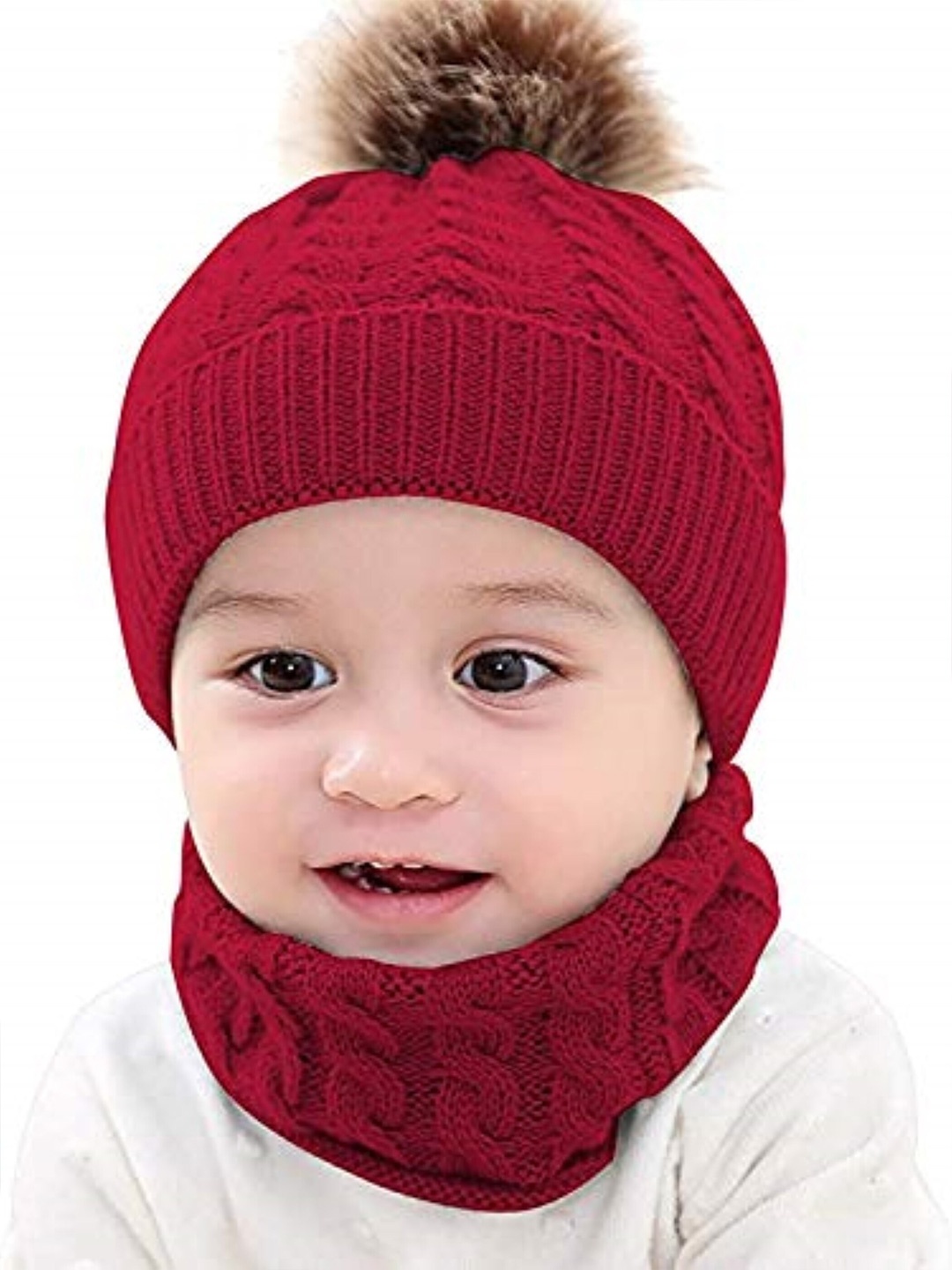 

EL REGALO Unisex Kids Beanie, Red