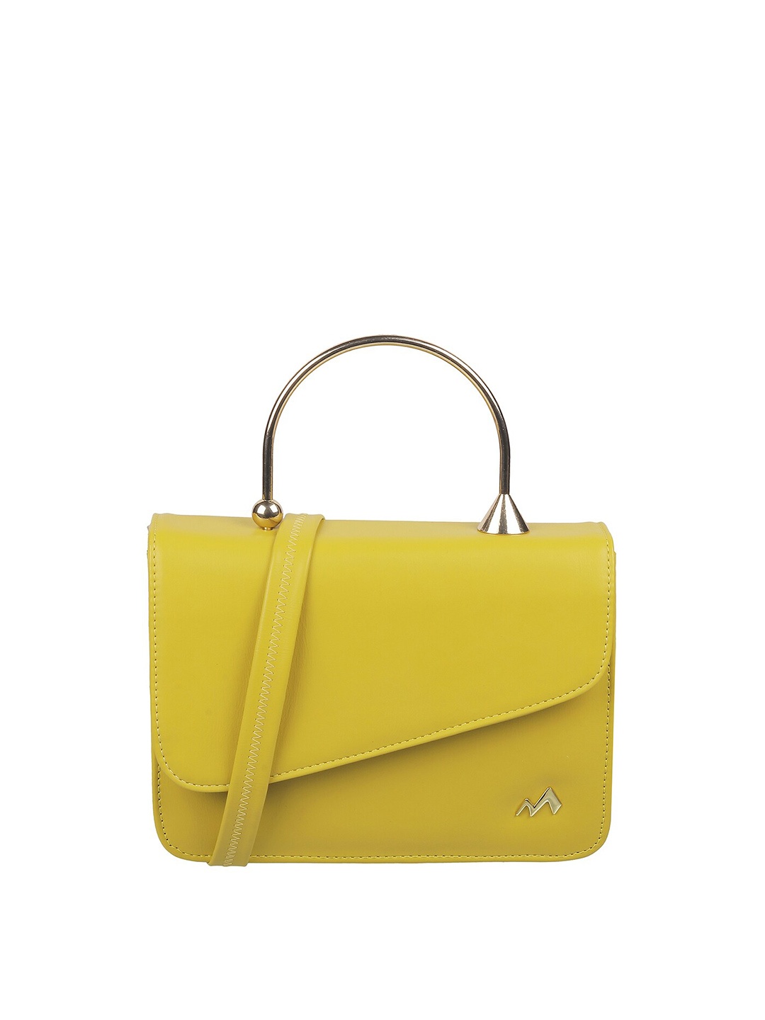 

Metro Solid Foldover Clutch, Mustard